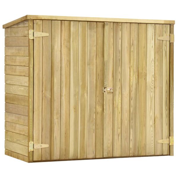 vidaXL Αποθήκη Εργαλείων Κήπου 135x60x123 εκ. Εμποτισμένο Ξύλο Πεύκου