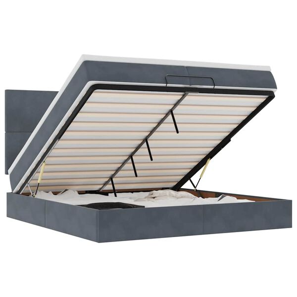 vidaXL &Omicron;&theta;&omega;&mu;&alpha;&nu;&iota;&kappa;ό &kappa;&rho;&epsilon;&beta;ά&tau;&iota; &mu;&epsilon; &sigma;&tau;&rho;ώ&mu;&alpha;&tau;&alpha; &Sigma;&kappa;&omicron;ύ&rho;&omicron; &gamma;&kappa;&rho;&iota; 200x200cm Velvet