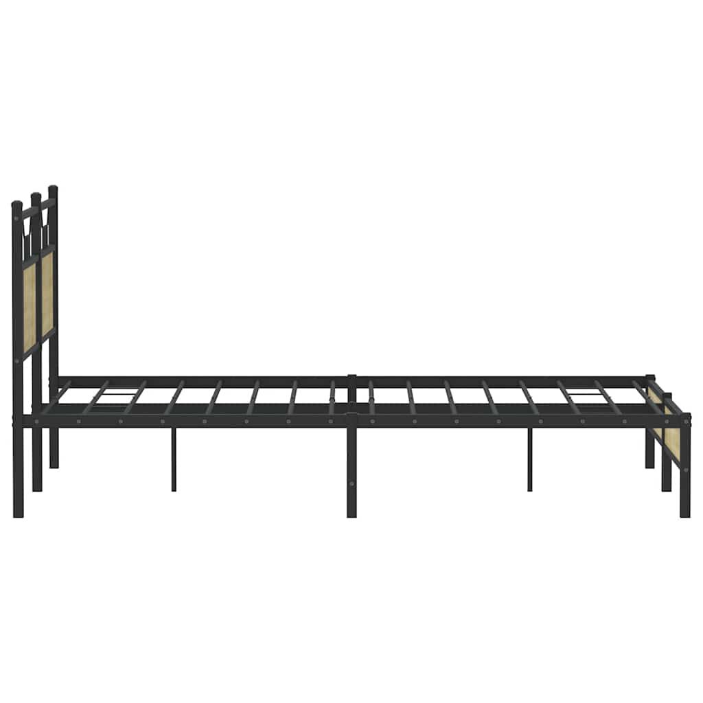 vidaXL Πλαίσιο Κρεβατιού Χωρ. Στρώμα Sonoma Δρυς 140x200εκ. Επ. Ξύλο