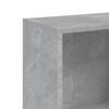 vidaXL Βιβλιοθήκη με 3 Ράφια Γκρι Σκυροδ. 40x24x109 εκ. Επεξεργ. Ξύλο