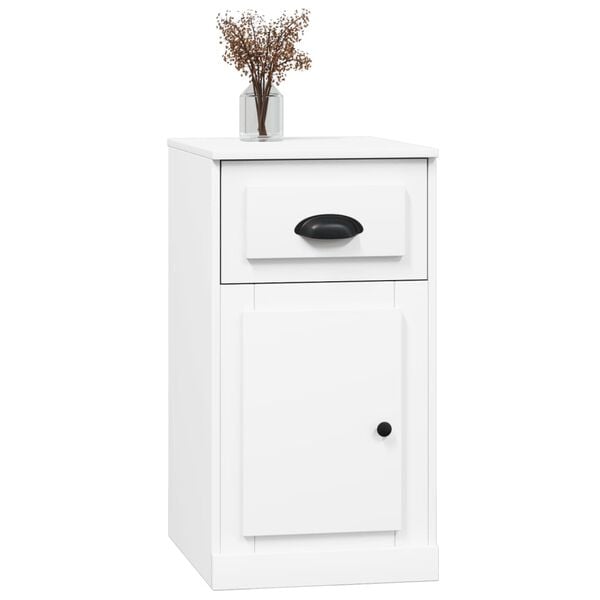 vidaXL Ντουλάπι με Συρτάρι Λευκό 40 x 50 x 75 εκ. Επεξεργασμένο Ξύλο