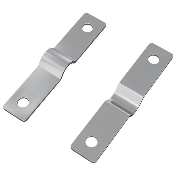 vidaXL &Pi;&lambda;ά&kappa;&alpha; &Chi;&tau;&upsilon;&pi;ή&mu;&alpha;&tau;&omicron;&sigmaf; 2 pcs &Alpha;&sigma;&eta;&mu;ί 50 x 10 x 1,2 mm &Sigma;ί&delta;&epsilon;&rho;&omicron;