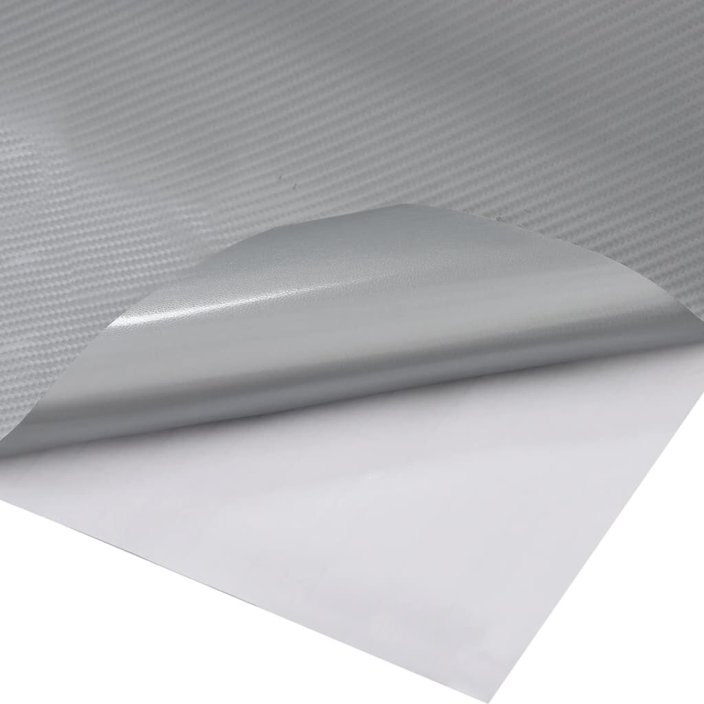 vidaXL Μεμβράνες Αυτοκινήτου 4D 2 τεμ. Ασημί 100x150 εκ. & 50x150 εκ.