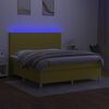 vidaXL &Kappa;&rho;&epsilon;&beta;ά&tau;&iota; Boxspring &mu;&epsilon; &Sigma;&tau;&rho;ώ&mu;&alpha; & LED &Pi;&rho;ά&sigma;&iota;&nu;&omicron; 160x200 &epsilon;&kappa; &Upsilon;&phi;&alpha;&sigma;&mu;ά&tau;&iota;&nu;&omicron;