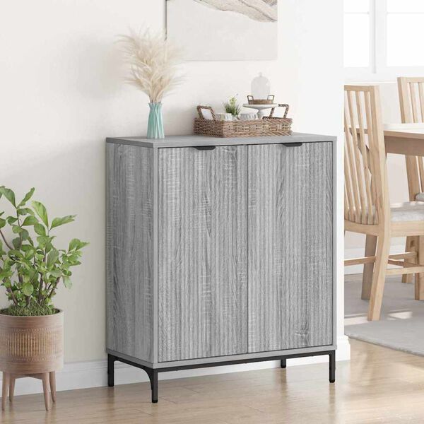 vidaXL Πλαϊνό γραφείο Γκρι sonoma 69.5 x 33 x 82 εκ.