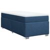 vidaXL Κρεβάτι Boxspring με Στρώμα Μπλε 100 x 200 εκ. Υφασμάτινο