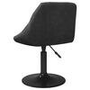 vidaXL Καρέκλα Τραπεζαρίας Μαύρη Βελούδινη