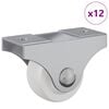 vidaXL &Tau;&rho;&omicron;&chi;ί&sigma;&kappa;&omicron;&sigmaf; 12 pcs &Lambda;&epsilon;&upsilon;&kappa;ό 42 x 11,5 x 29 mm &Sigma;ί&delta;&epsilon;&rho;&omicron;