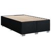 vidaXL Κρεβάτι Boxspring με Στρώμα Μαύρο 100 x 200 εκ. Υφασμάτινο