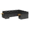 vidaXL Patio Sofa Set 8-&theta;έ&sigma;&iota;&alpha; Black