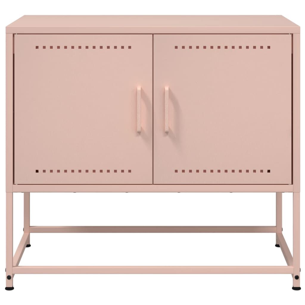 vidaXL Έπιπλο Τηλεόρασης Ροζ 68,5x39x60,5 εκ. από Χάλυβα