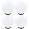 vidaXL Φωτιστικά Μπάλα LED 4 τεμ. Σφαιρικά 25 εκ. Ακρυλικά (PMMA)