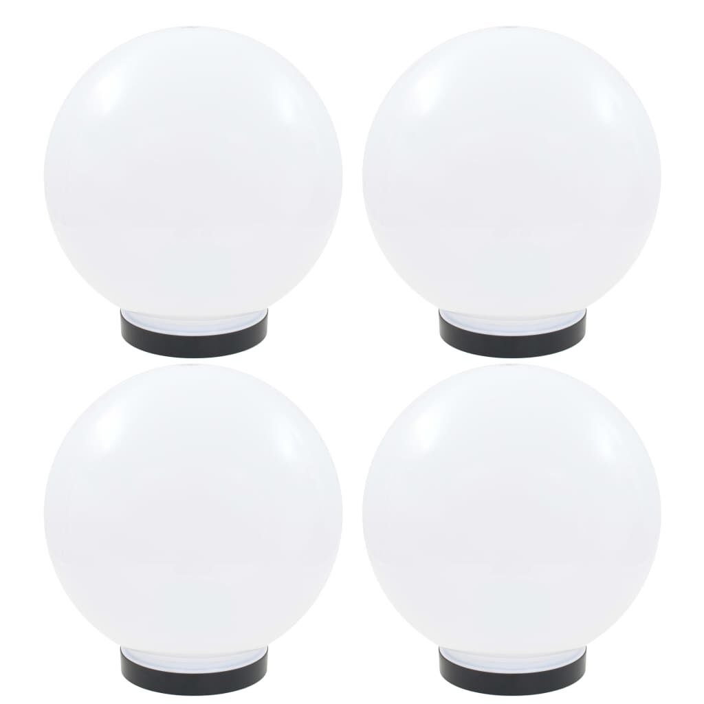 vidaXL Φωτιστικά Μπάλα LED 4 τεμ. Σφαιρικά 25 εκ. Ακρυλικά (PMMA)