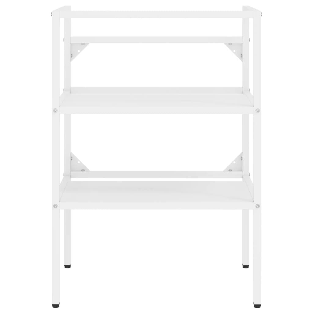 vidaXL Έπιπλο Μπάνιου Λευκό 59 x 38 x 83 εκ. Σιδερένιο