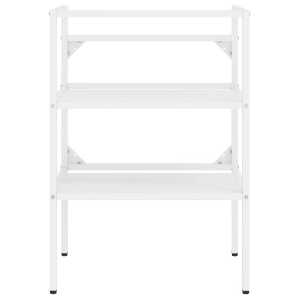 vidaXL Έπιπλο Μπάνιου Λευκό 59 x 38 x 83 εκ. Σιδερένιο