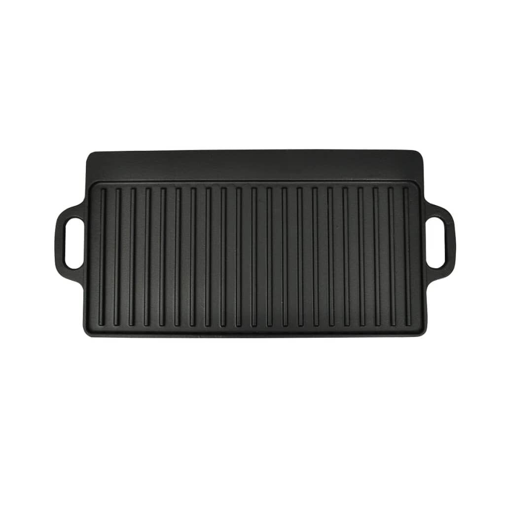 vidaXL Πλάκα Ψησίματος Δύο Όψεων 2 τεμ. 38 x 23 εκ. από Χυτοσίδηρο