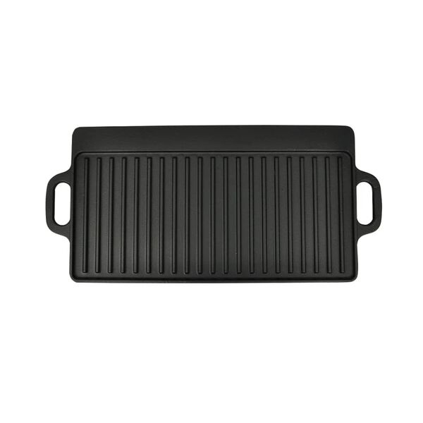 vidaXL Πλάκα Ψησίματος Δύο Όψεων 2 τεμ. 38 x 23 εκ. από Χυτοσίδηρο