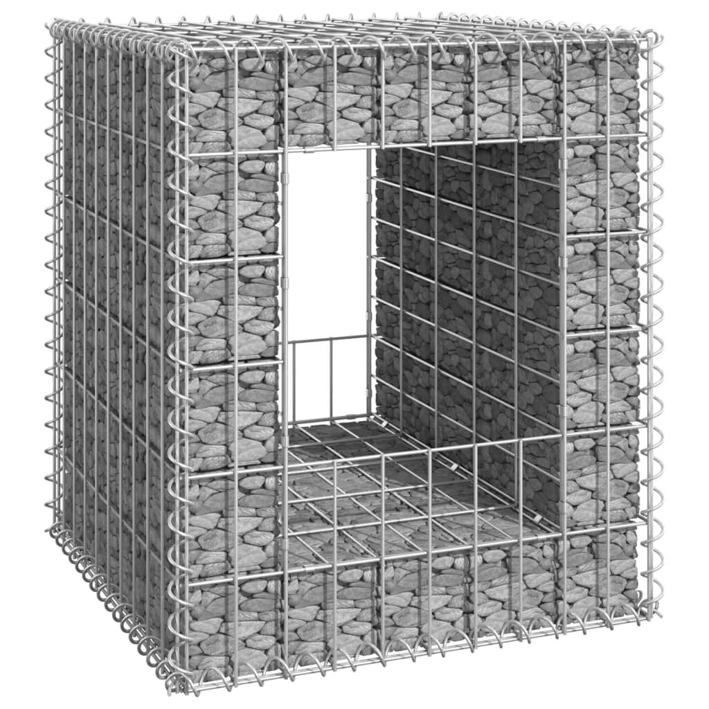 vidaXL Συρματοκιβώτιο Στύλος 50 x 50 x 60 εκ. Σιδερένιο