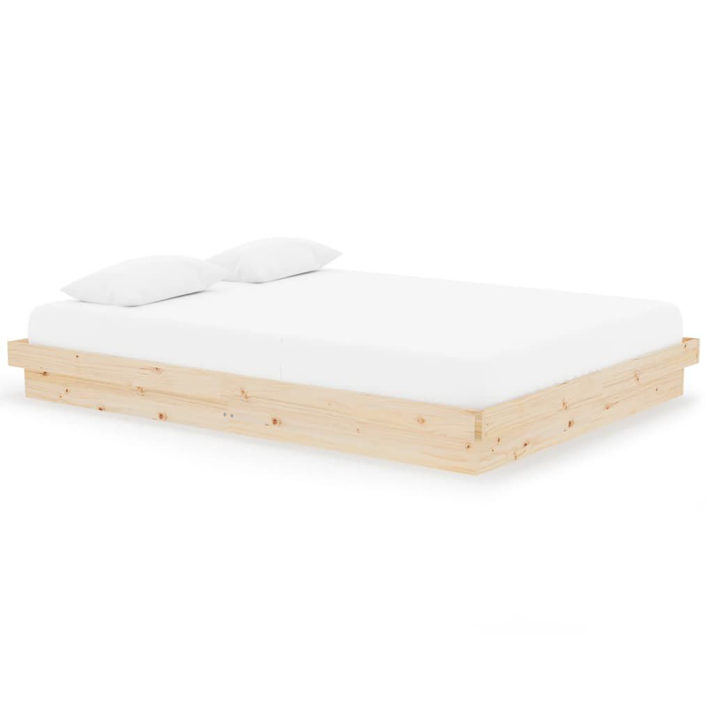 vidaXL Πλαίσιο Κρεβατιού 150 x 200 εκ. Μασίφ Ξύλο King Size
