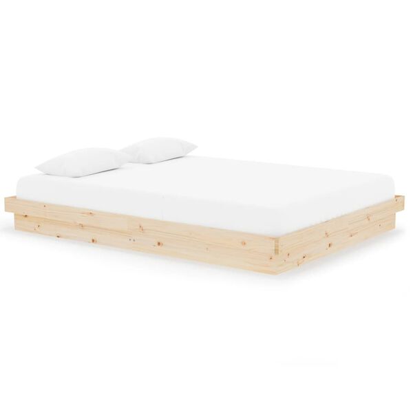 vidaXL Πλαίσιο Κρεβατιού 150 x 200 εκ. Μασίφ Ξύλο King Size