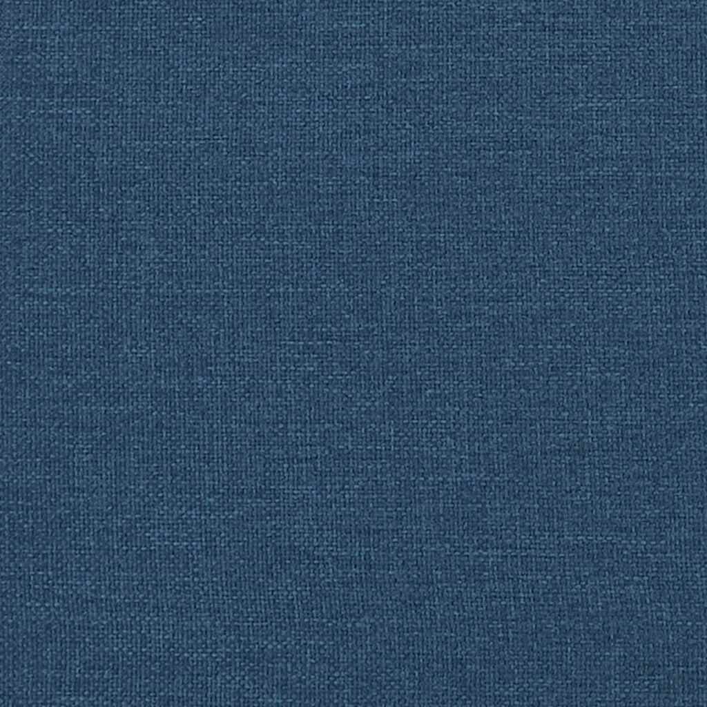 vidaXL Οθωμανικό κρεβάτι με στρώμα μπλε 120x200cm ύφασμα