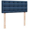 vidaXL Οθωμανικό κρεβάτι με στρώμα μπλε 120x200cm ύφασμα