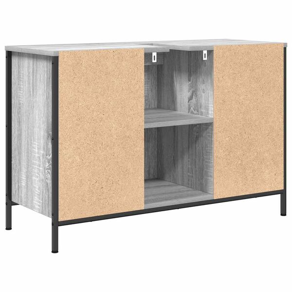 vidaXL ντουλάπι νιπτήρα με συρτάρια γκρι Sonoma 90x34,5x60 εκ.