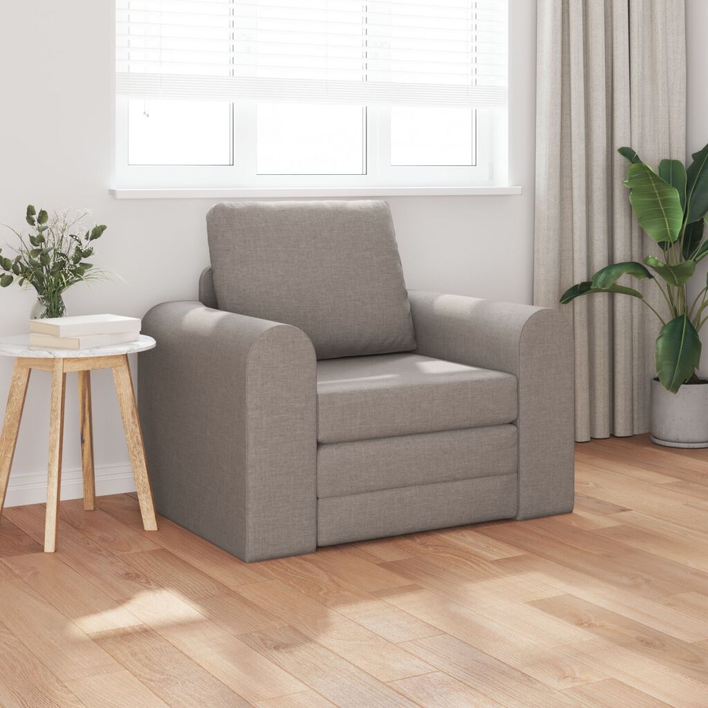 vidaXL Κατωσάι Καναπές Κρεβάτι 2 σε 1 Ταμπά 98x71x83 εκ. Ύφασμα