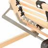 vidaXL Βάση κρεβατιού με λάμες Καφέ 70 x 190 cm Στερεό Ξύλο Μηλιάς