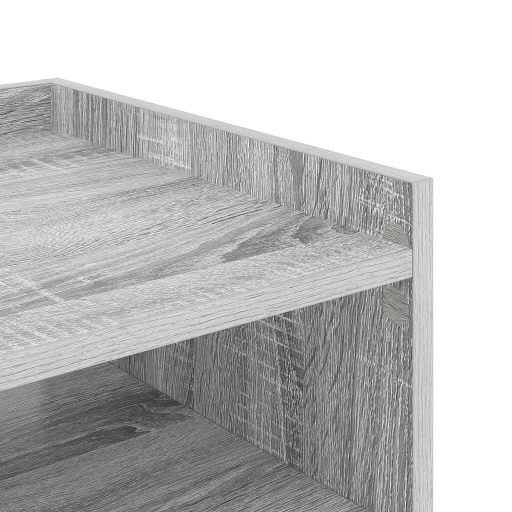 vidaXL Κουτιά Κρεβατοκάμαρας με ράφι 2 pcs Γκρι sonoma 40 x 40 x 61 εκ