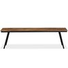 vidaXL Πάγκος 160 x 35 x 45 εκ. από Ανακυκλωμένο Ξύλο Teak και Ατσάλι