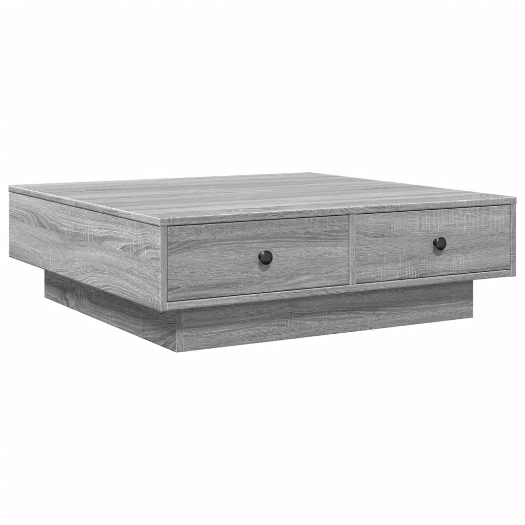 vidaXL Τραπεζάκι Σαλονιού Γκρι Sonoma 90x90x28 εκ. Επεξεργασμένο Ξύλο