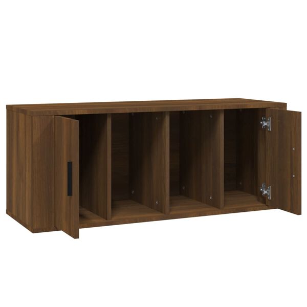 vidaXL Έπιπλο Τηλεόρασης Καφέ Δρυς 100x35x40 εκ. Επεξεργασμένο Ξύλο