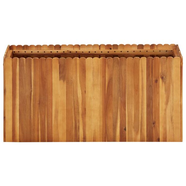 vidaXL Ζαρντινιέρα Υπερυψωμένη 100 x 30 x 50 εκ. Μασίφ Ξύλο Ακακίας