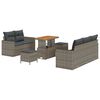 vidaXL &Sigma;&epsilon;&tau; &Kappa;&alpha;&nu;&alpha;&pi;έ &Kappa;ή&pi;&omicron;&upsilon; &mu;&epsilon; &mu;&alpha;&xi;&iota;&lambda;ά&rho;&iota; 8 pcs &Gamma;&kappa;&rho;&iota; &sigma;&upsilon;&nu;&theta;&epsilon;&tau;&iota;&kappa;ό &rho;&alpha;&tau;ά&nu;