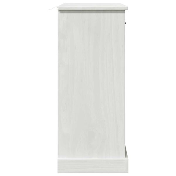 vidaXL Ντουλάπι Μπάνιου Λευκό 68 x 34 x 80 εκ Μασίφ ξύλο πεύκου