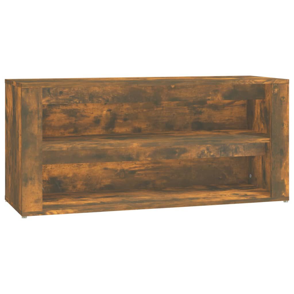 vidaXL Παπουτσοθήκη Καπνιστή Δρυς 100x35x45 εκ. Επεξεργασμένο Ξύλο