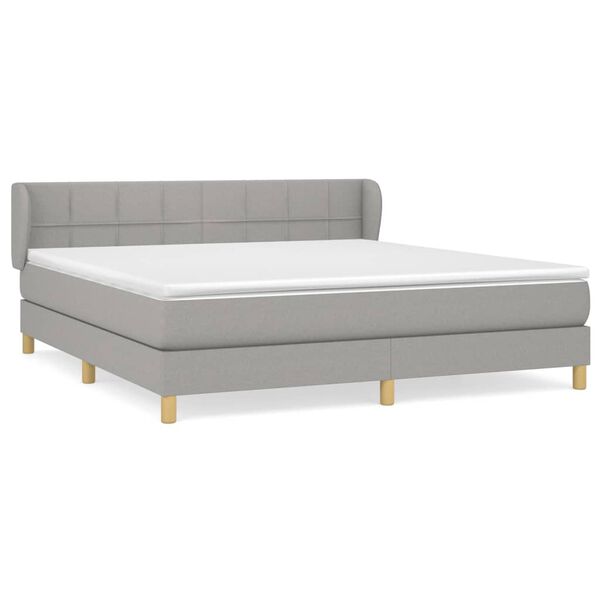 vidaXL &Kappa;&rho;&epsilon;&beta;ά&tau;&iota; Boxspring &mu;&epsilon; &Sigma;&tau;&rho;ώ&mu;&alpha; &Alpha;&nu;&omicron;&iota;&chi;&tau;ό &Gamma;&kappa;&rho;&iota; 180x200 &epsilon;&kappa;. &Upsilon;&phi;&alpha;&sigma;&mu;ά&tau;&iota;&nu;&omicron;