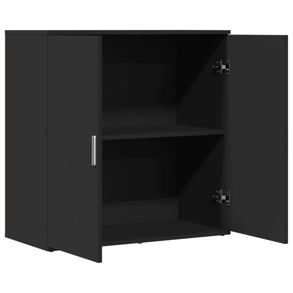 vidaXL Ραφιέρα Μαύρη 79 x 38 x 80 εκ. από Επεξεργασμένο Ξύλο
