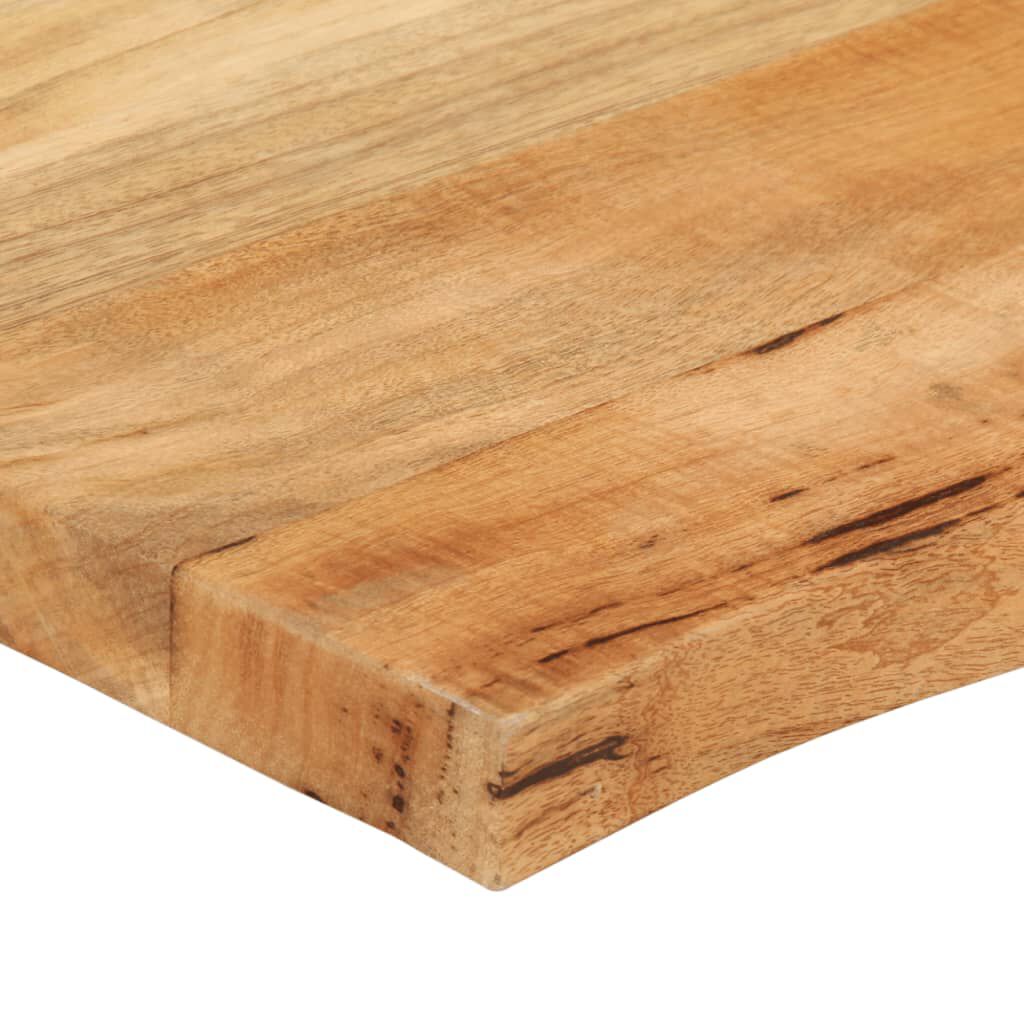 vidaXL Επιφάνεια Τραπεζιού 70x60x2,5 εκ. Live Edge Μασίφ Ξύλο Μάνγκο