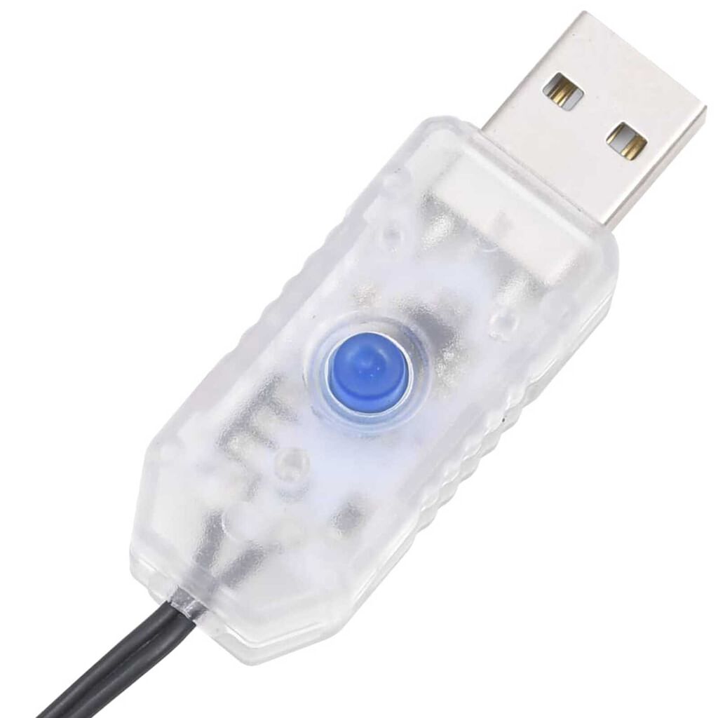 vidaXL Λεπτό Χριστουγεννιάτικο Δέντρο με 300 LEDs Πράσινο 210 εκ. PVC
