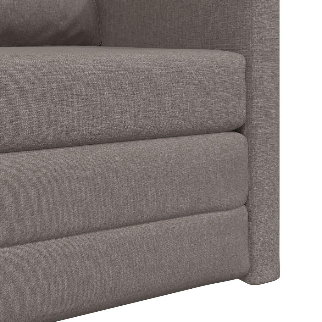 vidaXL Καθιστικό Κρεβάτι 2-σε-1 Ταπέ 74x77x81 εκ Ύφασμα
