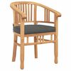 vidaXL Καρέκλες Κήπου 2 pcs Καφέ 63 x 58 x 89 εκ. Μασίφ ξύλο teak