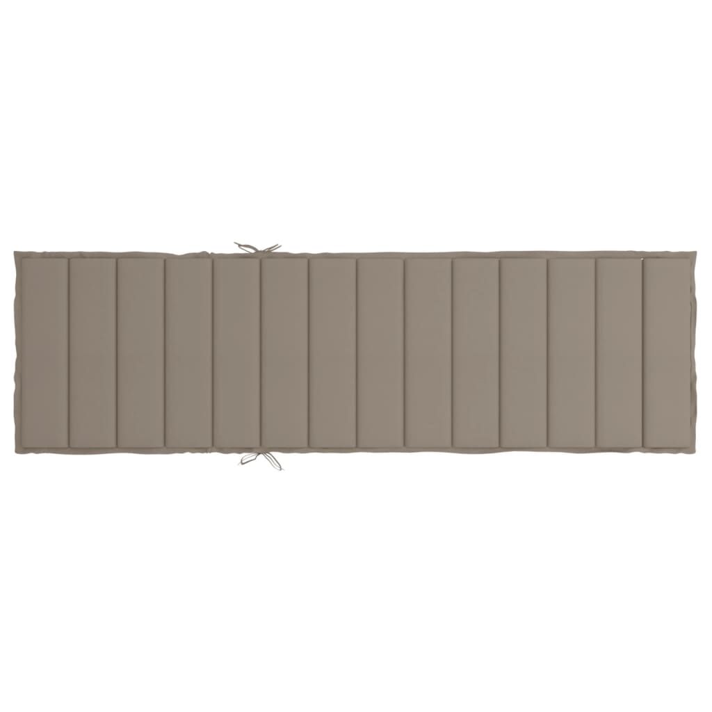 vidaXL Μαξιλάρι Ξαπλώστρας Taupe 200 x 50 x 3εκ. από Ύφασμα Oxford