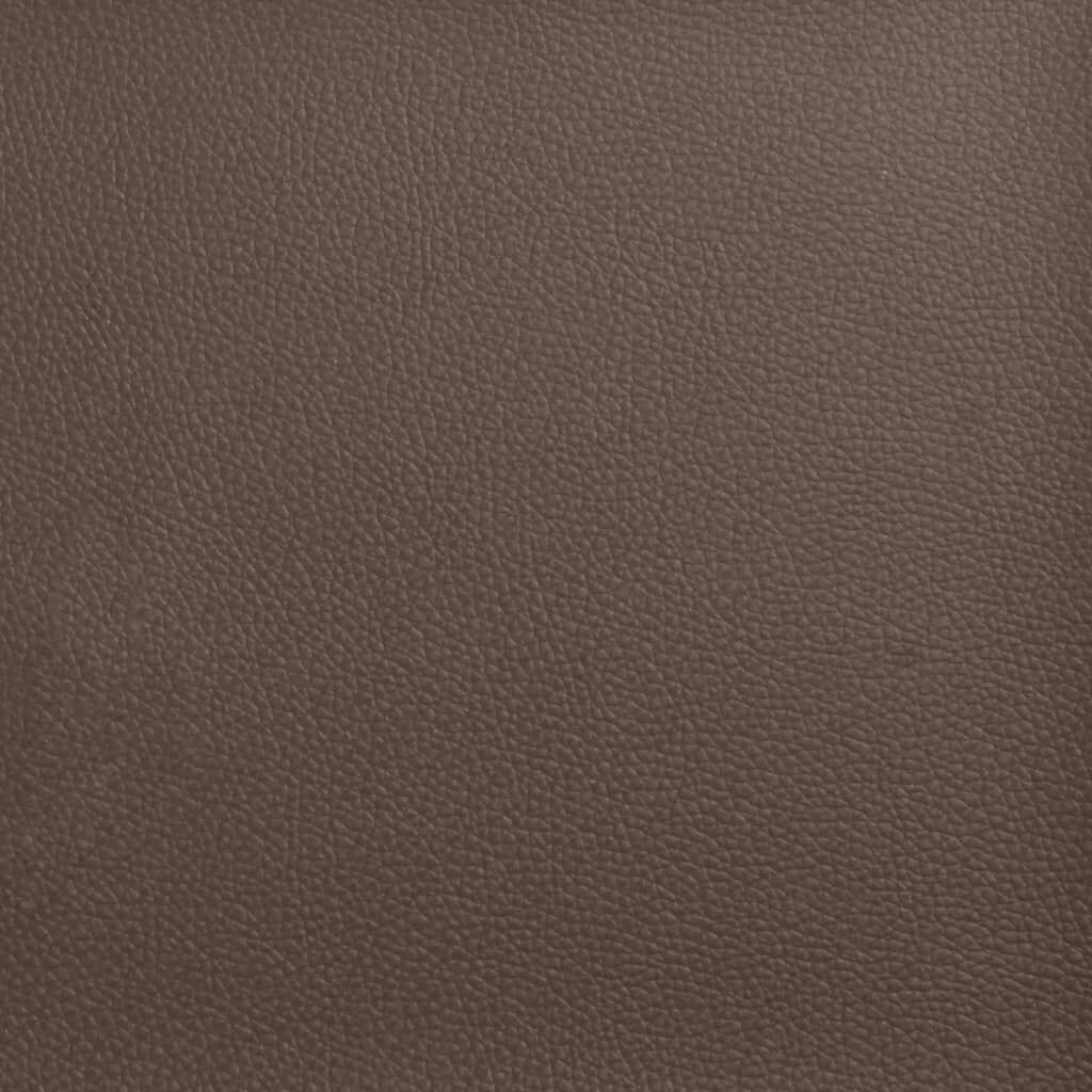 vidaXL Πλαίσιο Κρεβατιού με Κεφαλάρι Καφέ 180x200 εκ. Συνθετικό Δέρμα