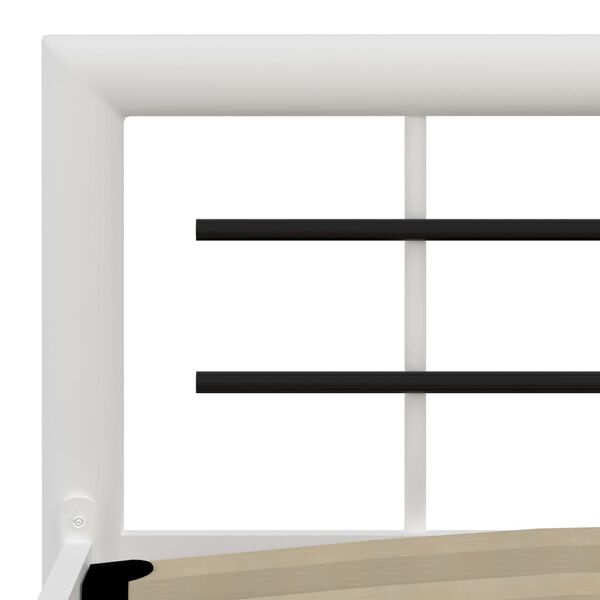 vidaXL Πλαίσιο Κρεβατιού Ασπρόμαυρο 180 x 200 εκ. Μεταλλικό