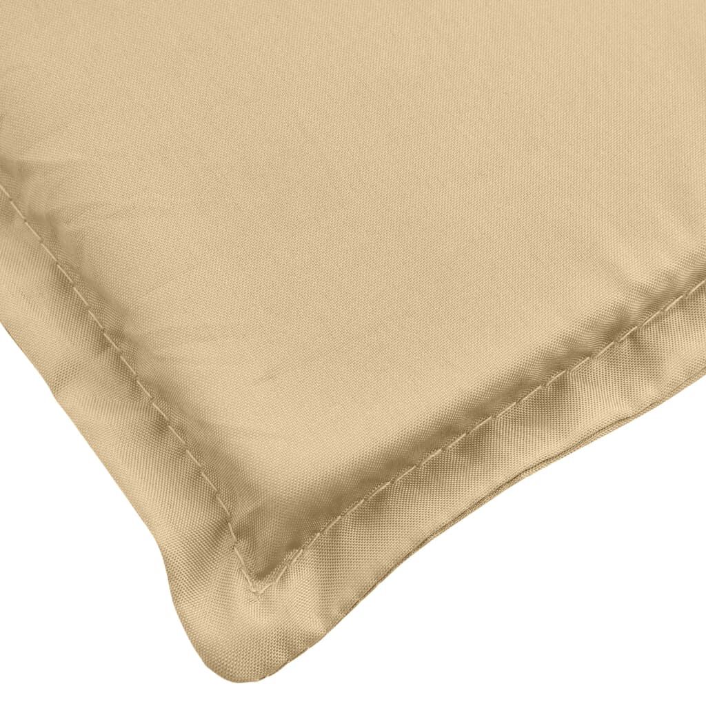vidaXL Μαξιλάρι Σεζλόνγκ Μπεζ (75+105) x 50 x 4 εκ. Υφασμάτινη