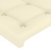 vidaXL Κεφαλάρι Κρεβατιού Κρεμ 100x5x78/88 εκ. από Συνθετικό Δέρμα