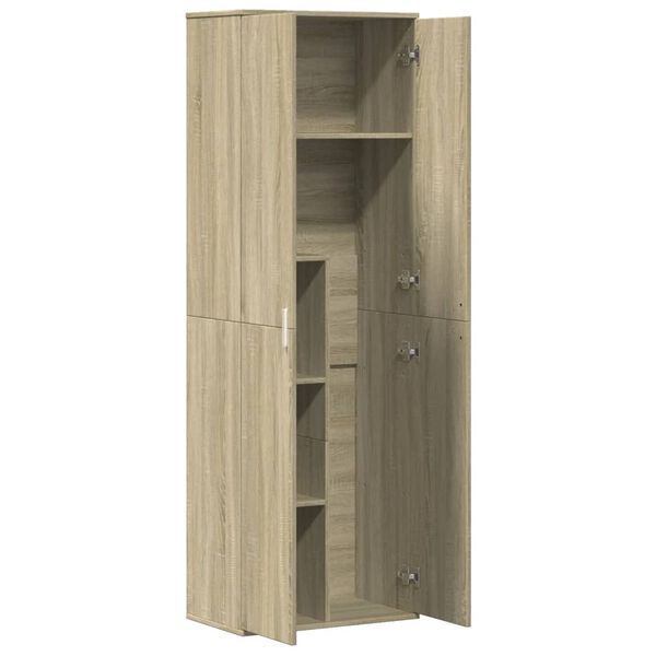 vidaXL Ντουλάπα Sonoma δρυς 60 x 35 x 180 εκ. από Επεξ. Ξύλο