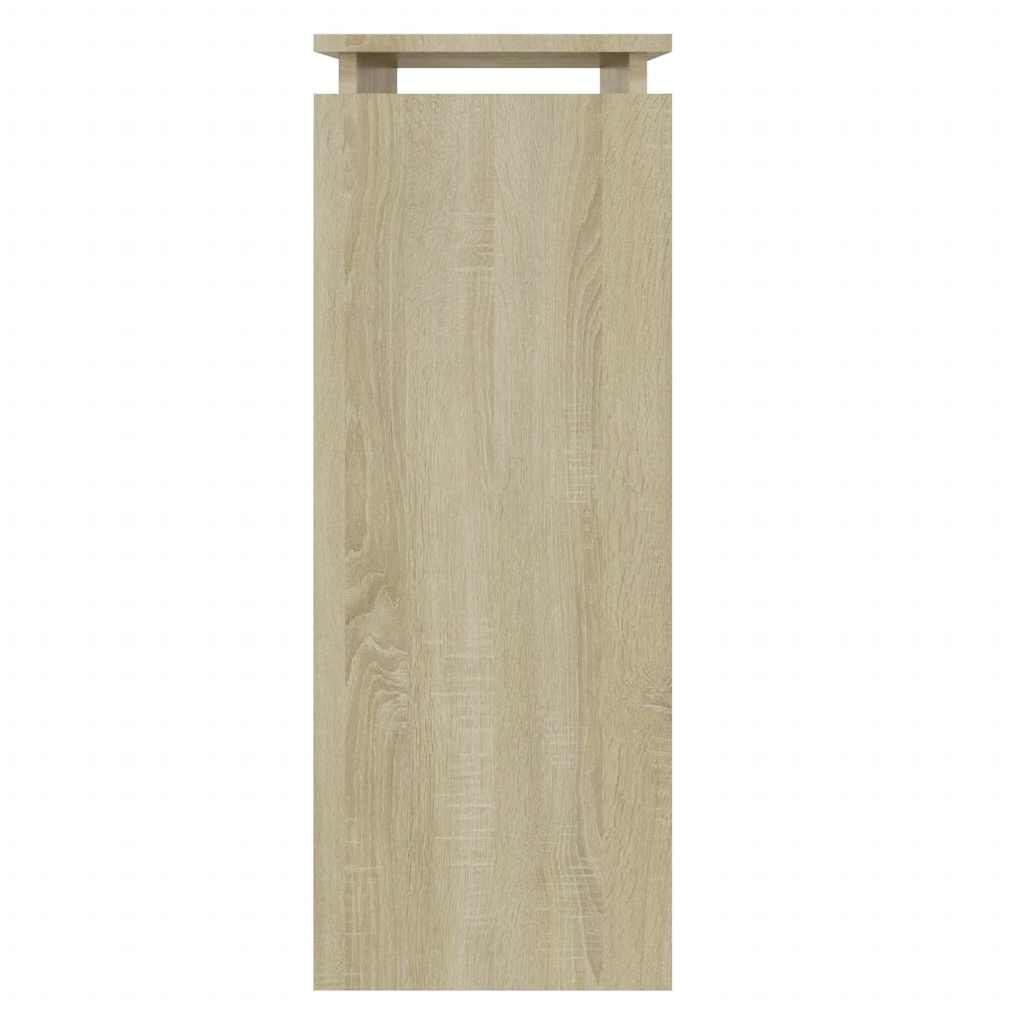 vidaXL Τραπεζάκι Κονσόλα Sonoma Δρυς 80 x 30 x 80 εκ. από Επεξ. Ξύλο
